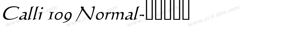 Calli 109 Normal字体转换